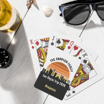 Baralho Férias Personalizadas Sunset em Las Vegas Strip<br><div class="desc">Legal costume do horizonte de Las Vegas no pôr do sol jogando cartas para suas férias de família ou despedida de solteiro para a cidade das luzes. Gamble do nascer do sol ao pôr do sol nesta cidade e lembre-se disso com esta lembrança de keepsasasair.</div>