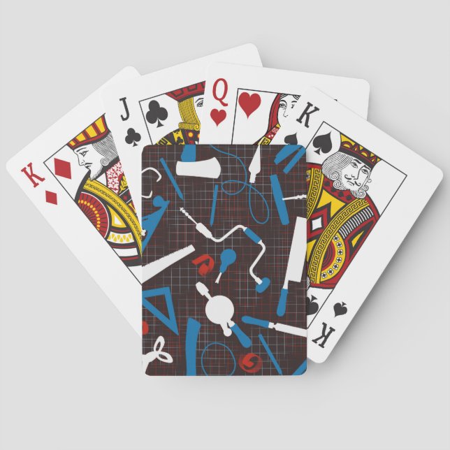 Baralho Ferramentas de Carpinteiros, Trabalhos em Madeira (Verso)