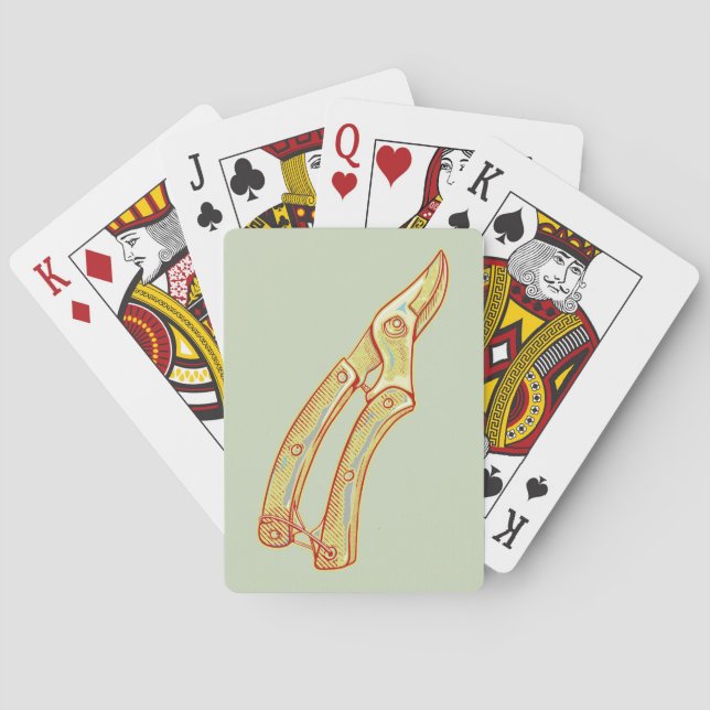 Baralho Ferramentas de jardinagem para relatores (Verso)