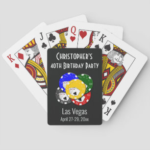 Baralho Festa de aniversário Las Vegas favorece jogar car