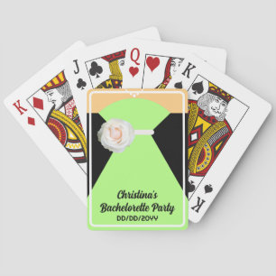 Baralho Festa de Despedida de Solteira Poker Branco e Verd