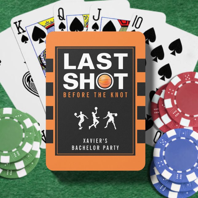 Baralho Festa de Despedida de Solteiro de Basquetebol Últi (Criador carregado)