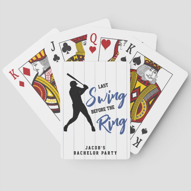 Baralho Festa de Solteiro de Beisebol: Último Balanço Ante (Verso)