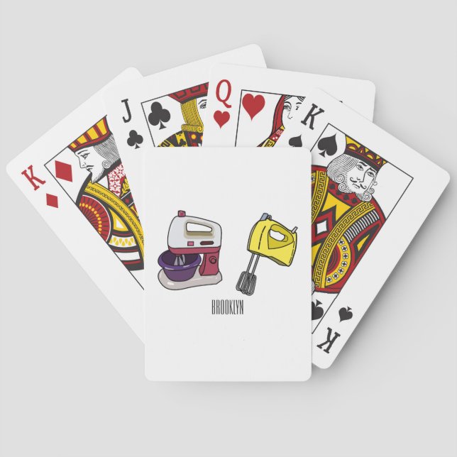 Baralho Figura de desenho animado do Mixer (Verso)