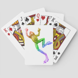 Baralho Figura do Sapo do Orgulho de SlipperyJoe Vibrantem