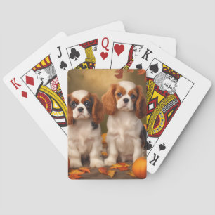 Baralho Filhote de Cavalier King Charles Spaniel Outono Ab