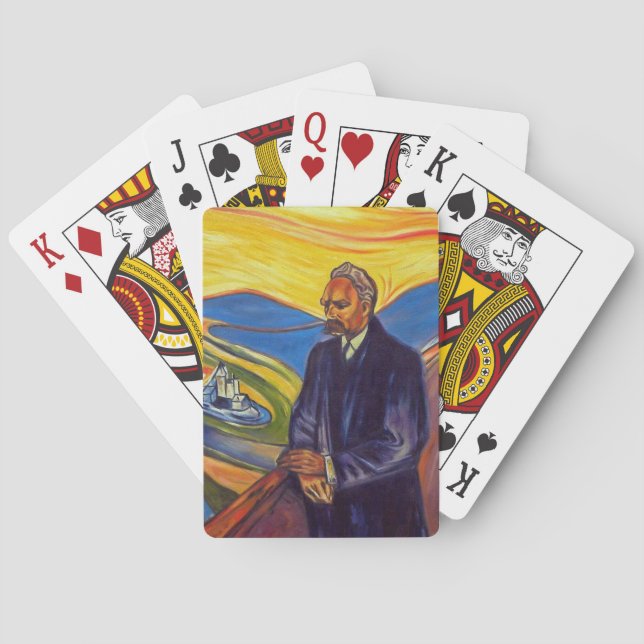 Baralho Filósofo Friedrich Nietzsche (por Edvard Munch) (Verso)