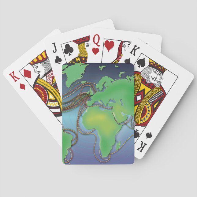 Baralho Fios do mundo - Cabos submarinos (Verso)