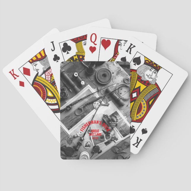 Baralho Fisherman’s Deck Black and White Playing Cards (Verso)