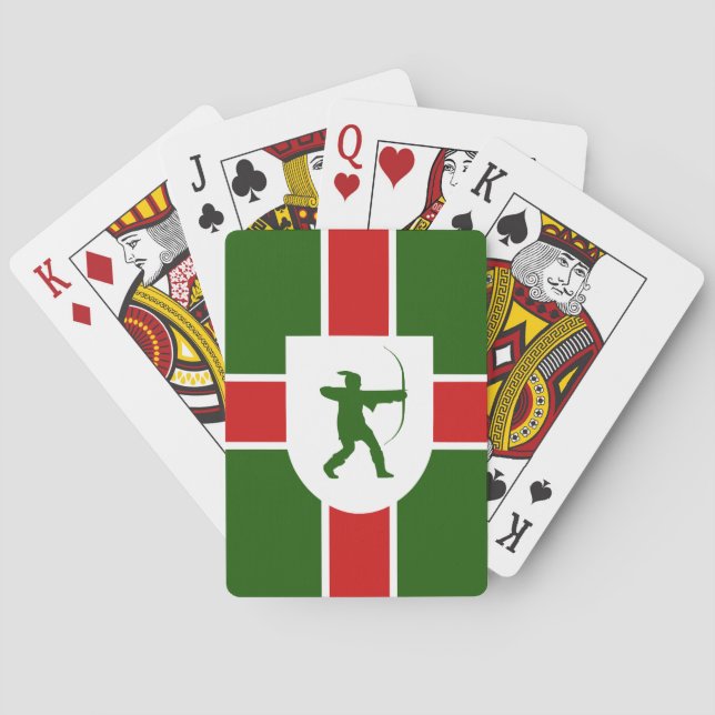 Baralho Flag of Nottinghamshire Playing Cards (Verso)