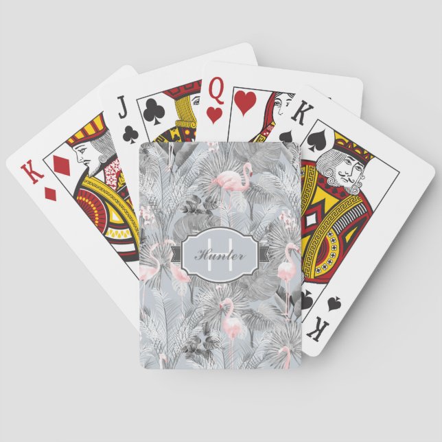 Baralho Flamingo Orchid Pattern Tropical ID868 (Verso)