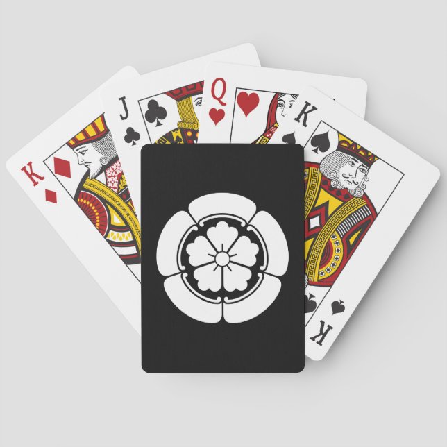 Baralho Flor chinesa em cartas de jogar goka (Verso)