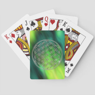 Baralho FLOR DA VIDA - prata / Blume des Lebens