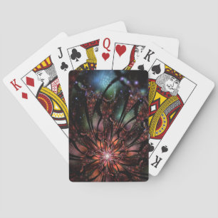 Baralho Flor de fantasia fractal, suave e tenra, invita