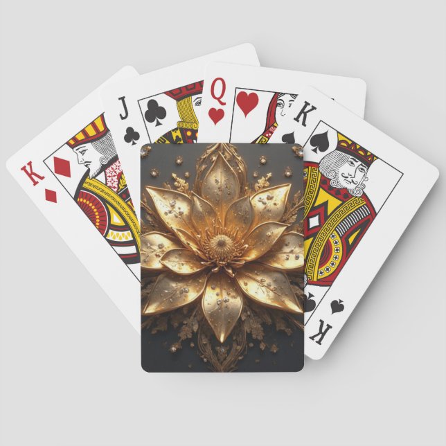 Baralho Flor de Ouro Luxuosa (Verso)