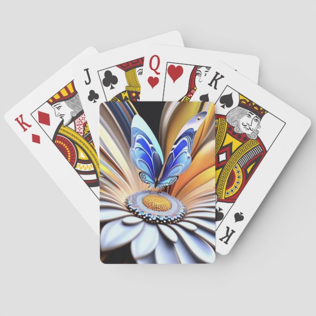 Baralho Flor e Borboleta 3D (Verso)