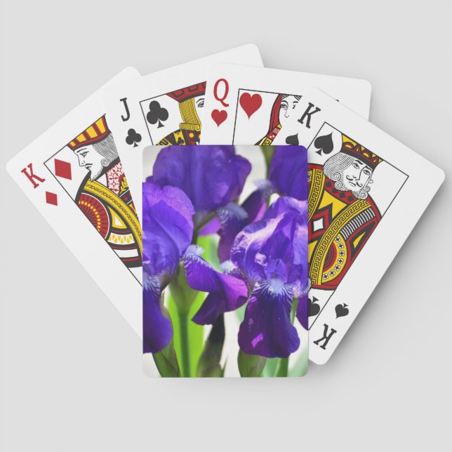 Baralho Flor Roxo Iris (Verso)