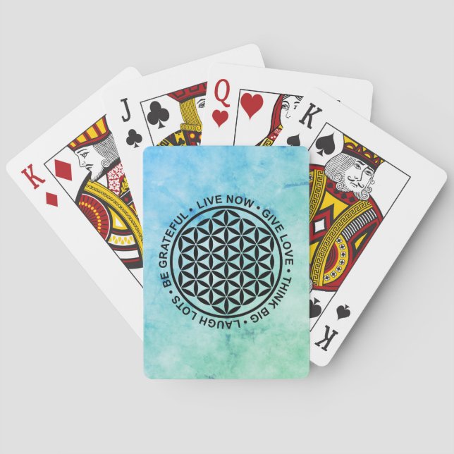 Baralho Flor Símbolo Da Vida - Regras Da Vida 1 (Verso)