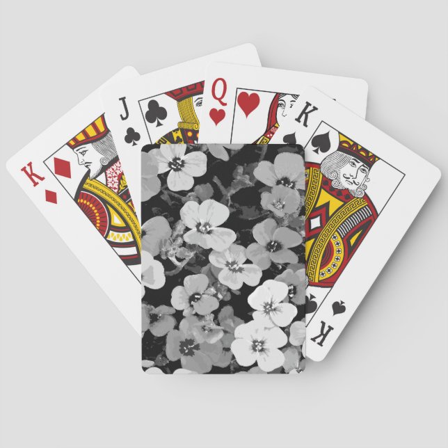 Baralho Flor Vermelha de Cores Aquáticas 2 (Verso)