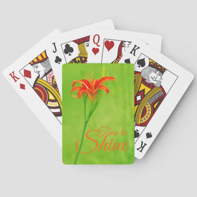 Baralho Flor Vermelho "É hora de brilhar" (Verso)