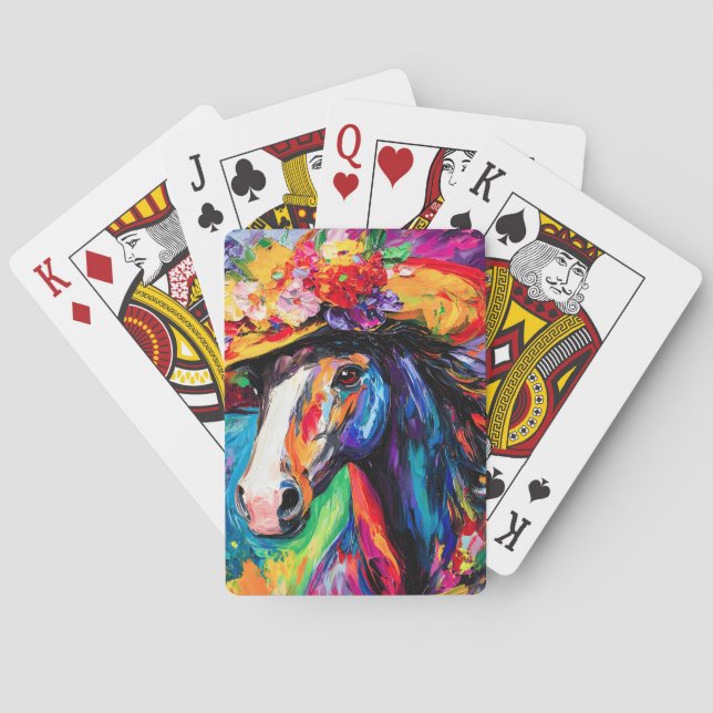 Baralho Floral Blooming Stallion (Verso)