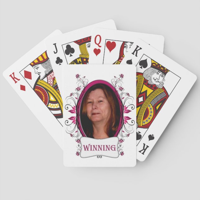 Baralho Floral Chic Winning Personalizada (Verso)