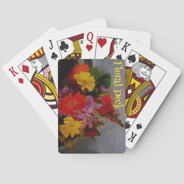 Baralho Floral de Cartas de Jogar (Verso)