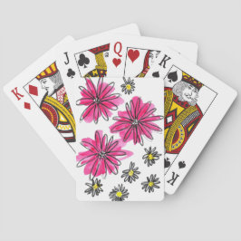 Baralho Flores Brancas e Rosa Quiméricas