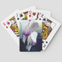 Flores Brancas Rosa Cartões de Reprodução Clássico