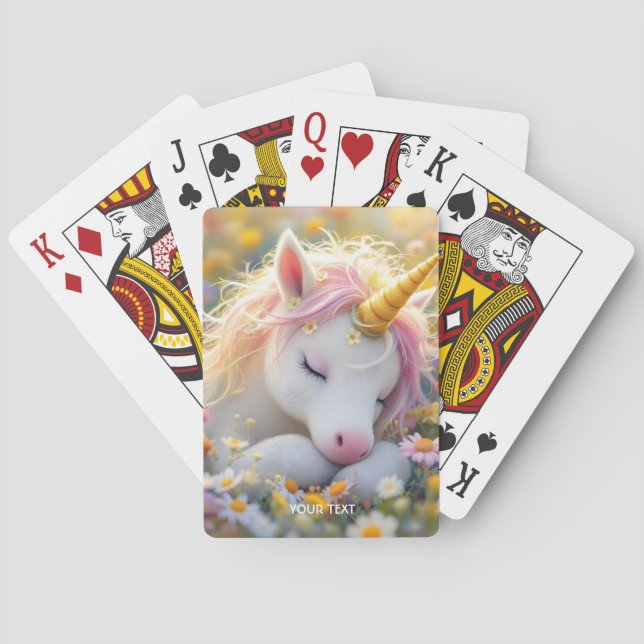 Baralho Flores de Fantasy Baby Unicorn (Verso)