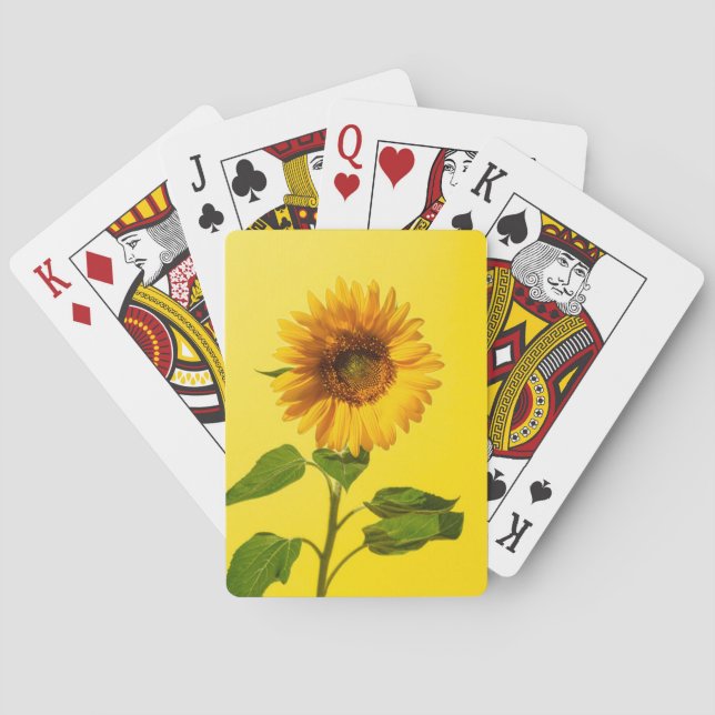 Baralho Flores | Girassol em amarelo (Verso)