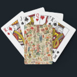 Baralho Flores Vintage por Adolphe Millot<br><div class="desc">Por favor,  visite minha loja para obter design mais interessante e mais opções de cores.
=> zazzle.com/colorfulworld*</div>