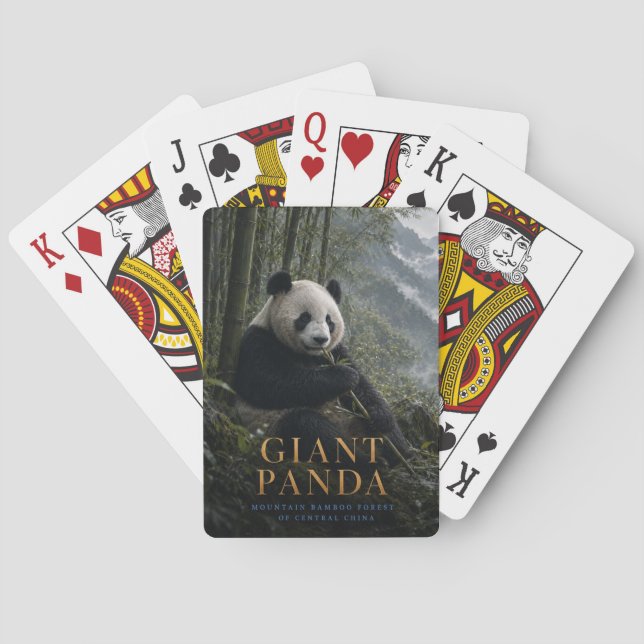 Baralho Floresta de Bambu do Panda Gigante ANIMALS Pôquer (Verso)