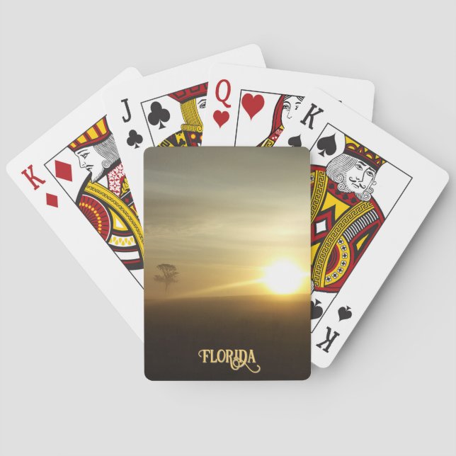 Baralho Florida Foggy Morning Sunrise - Fotografia Natural (Verso)