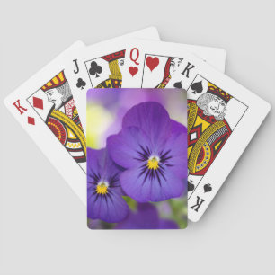 Baralho Flowers   Purple Pansies