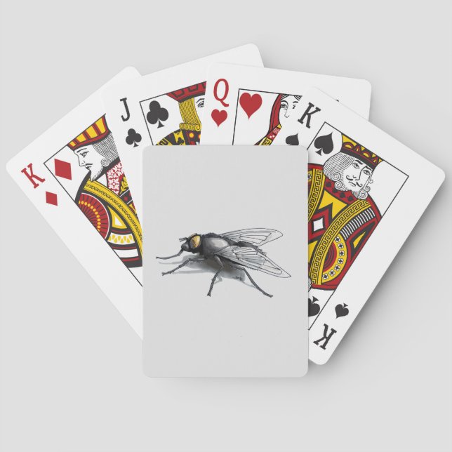 Baralho Fly Buddy cinza Poker jogando cartas (Verso)