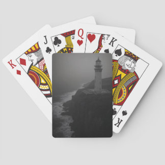 Baralho Foggy Forest Trail Monochrome Playing Cards