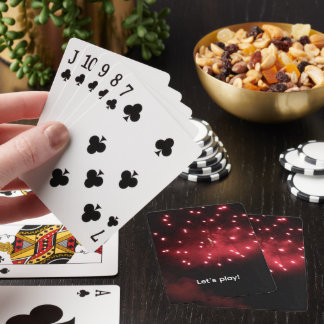 Baralho Fogos de Artifício Vermelhos, Vamos Jogar, cartas