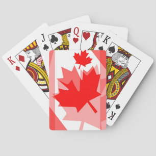 Baralho Folha de bordo vermelha canadense estilo