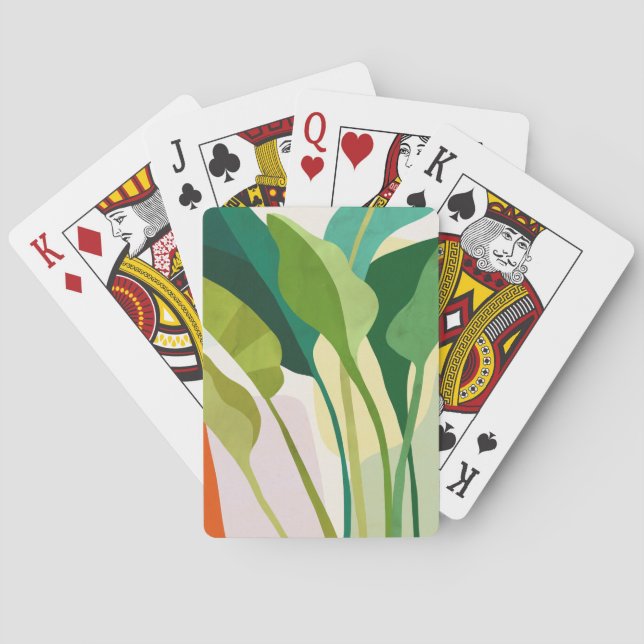 Baralho Folhas tropicais (Verso)