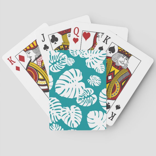 Baralho Folhas Tropicais Multicolores 3 (Verso)