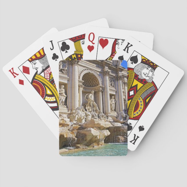 Baralho Fonte de Trevi Roma Fotografia (Verso)