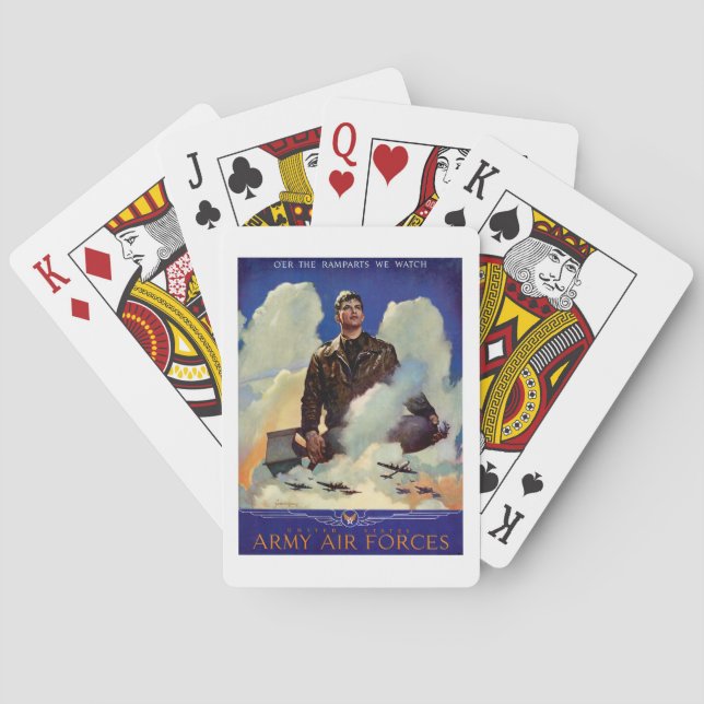 Baralho Forças Aéreas do Exército (Verso)