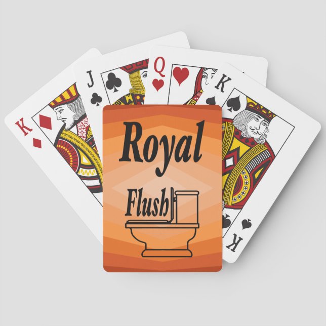 Baralho Formas De Arte Abstrato Geométrica Laranja (Verso)