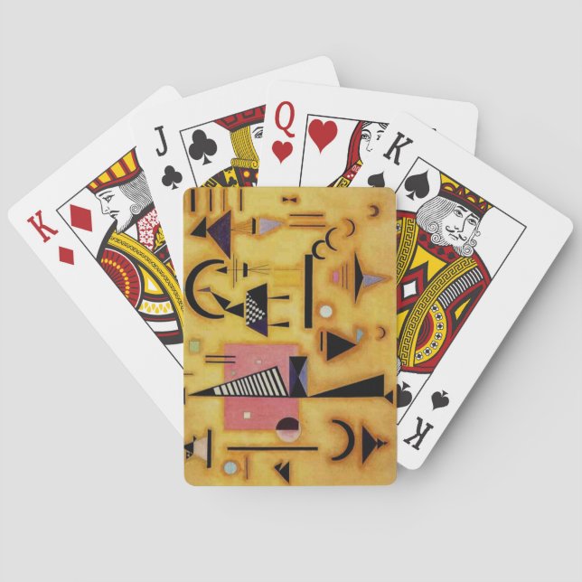 Baralho Formas Geométricas Rosa Abstrato Decisivas (Verso)