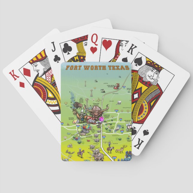 Baralho Fort Worth Texas Cards (Verso)