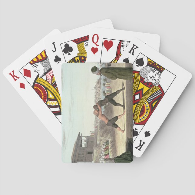 Baralho Fósforo de luta, Constantinople (w/c no papel) (Verso)