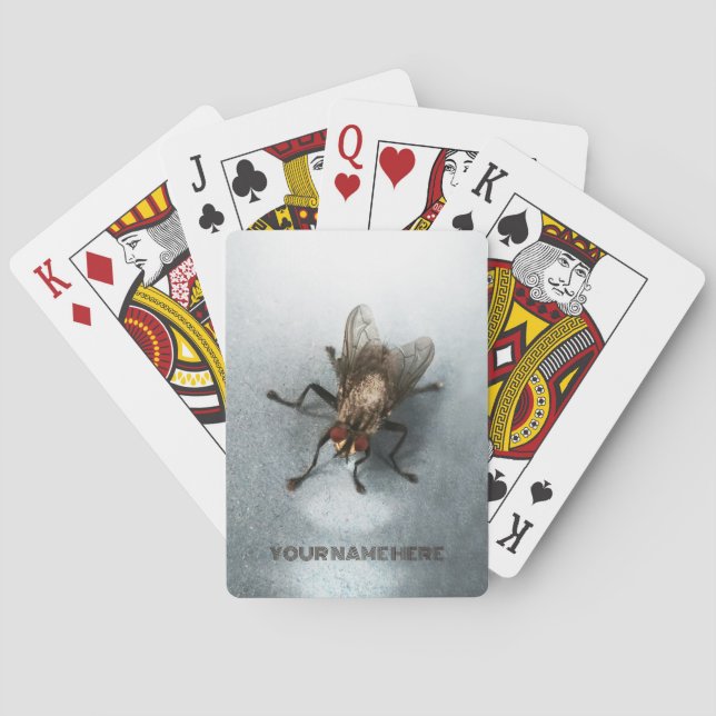 Baralho Foto de aproximação de uma mosca (Verso)