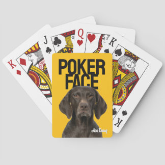 Baralho Foto de Cachorro Personalizada Poker Face