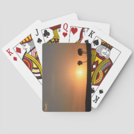 Baralho Foto de um pôr do sol na praia 